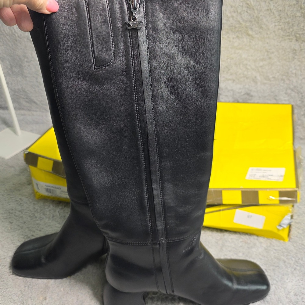 Circus by Sam Edelman Oaklyn Knee High Boots Black Square Toe Women 8 NEW - Picture 5 of 7